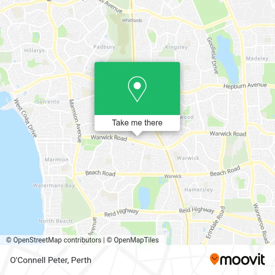 Mapa O'Connell Peter