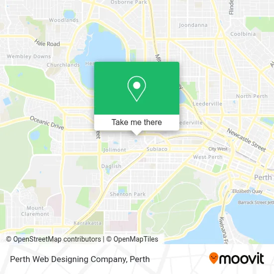 Perth Web Designing Company map