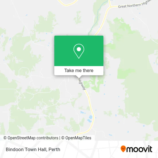 Mapa Bindoon Town Hall