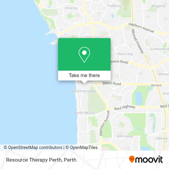 Mapa Resource Therapy Perth