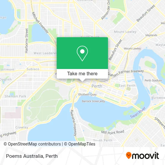 Mapa Poems Australia