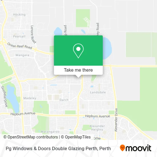 Mapa Pg Windows & Doors Double Glazing Perth