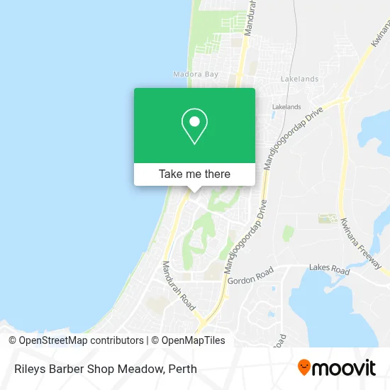 Rileys Barber Shop Meadow map