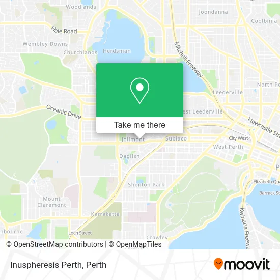 Inuspheresis Perth map