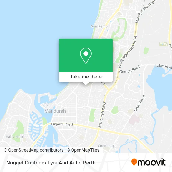 Mapa Nugget Customs Tyre And Auto