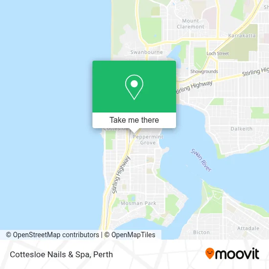 Mapa Cottesloe Nails & Spa