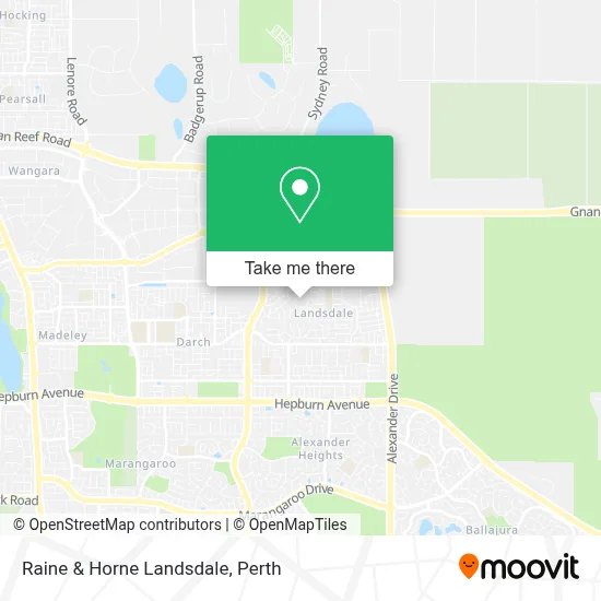 Mapa Raine & Horne Landsdale