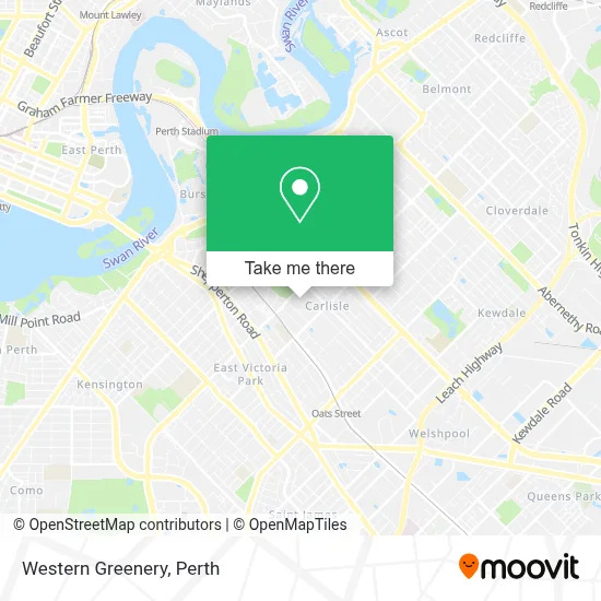 Mapa Western Greenery