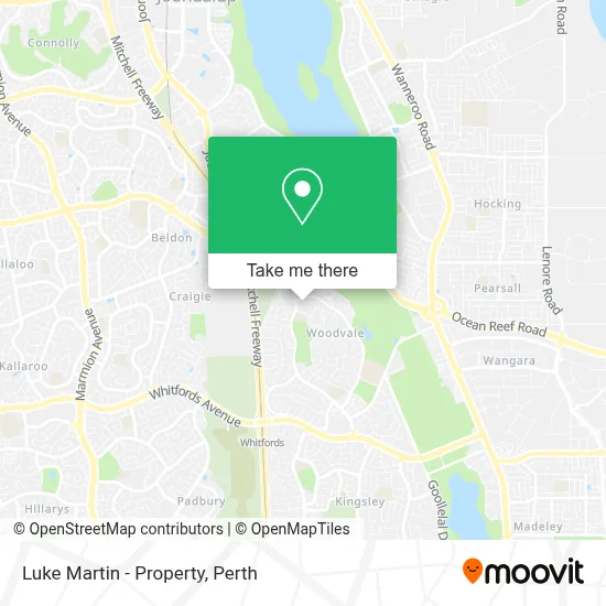Mapa Luke Martin - Property