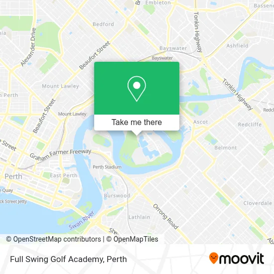 Mapa Full Swing Golf Academy