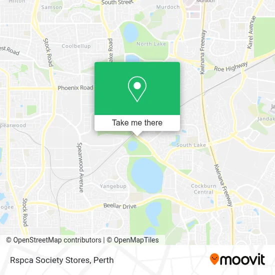 Mapa Rspca Society Stores
