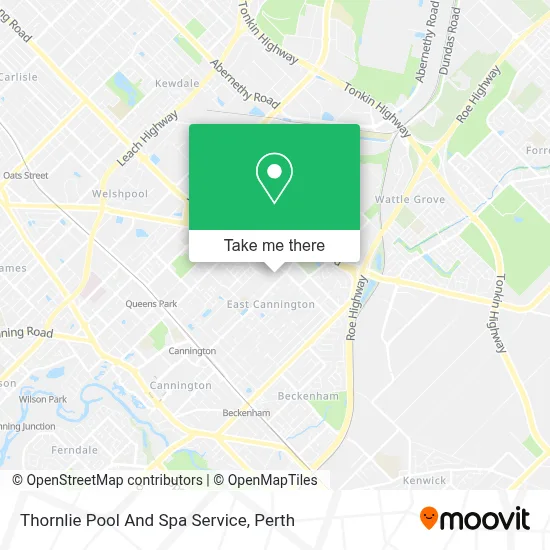 Mapa Thornlie Pool And Spa Service