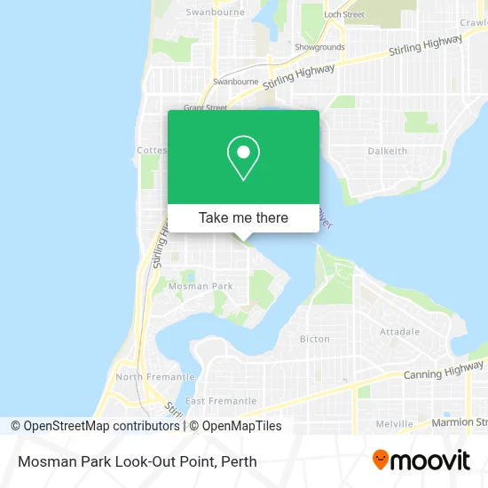 Mapa Mosman Park Look-Out Point