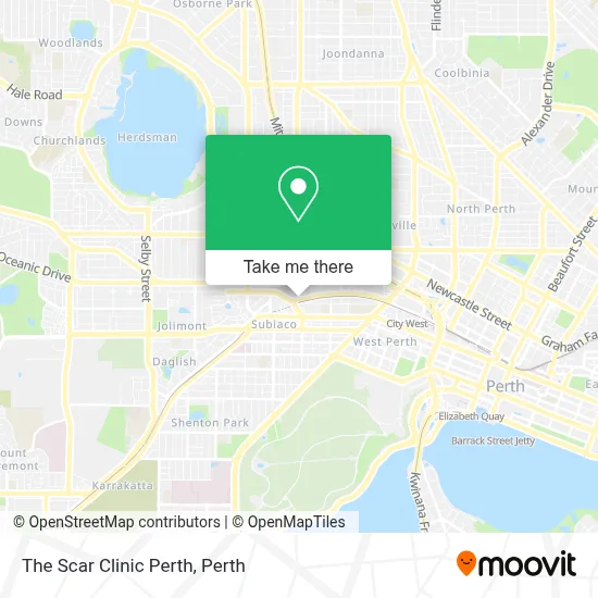 Mapa The Scar Clinic Perth