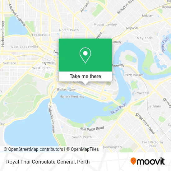 Mapa Royal Thai Consulate General