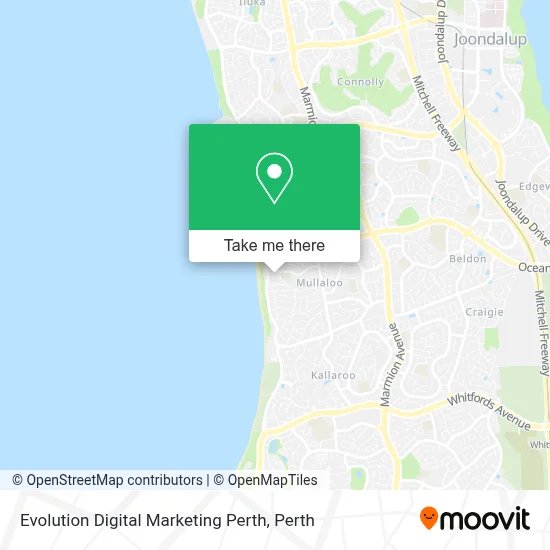 Mapa Evolution Digital Marketing Perth