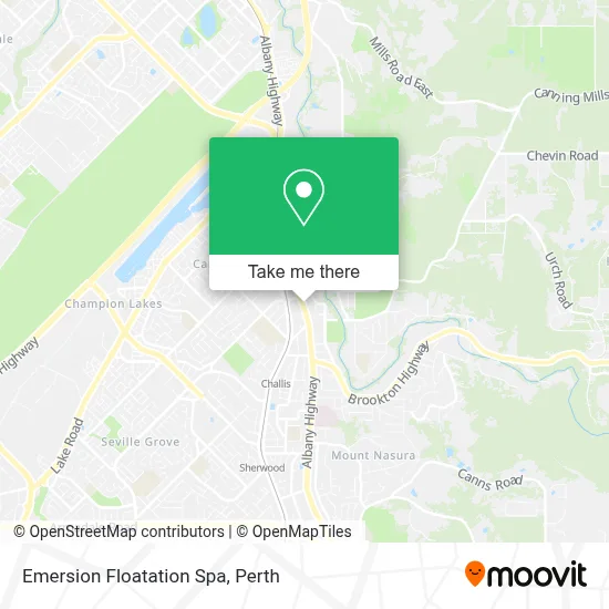 Mapa Emersion Floatation Spa