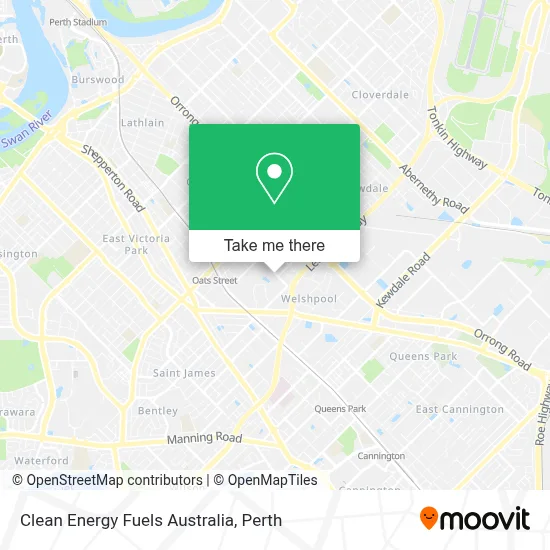 Mapa Clean Energy Fuels Australia