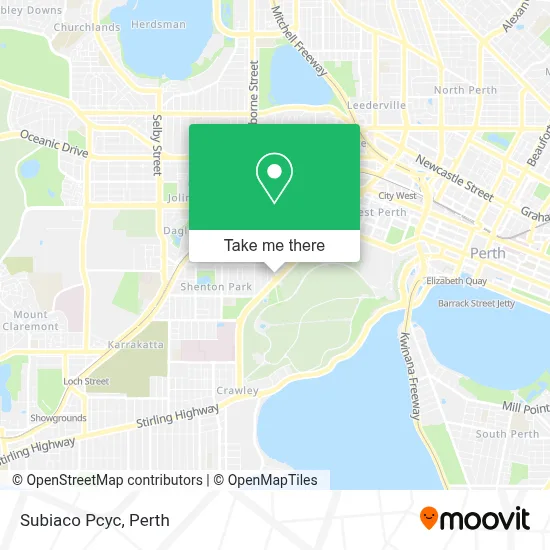 Mapa Subiaco Pcyc
