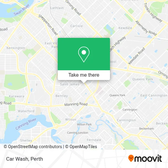 Mapa Car Wash