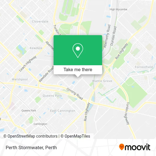 Mapa Perth Stormwater