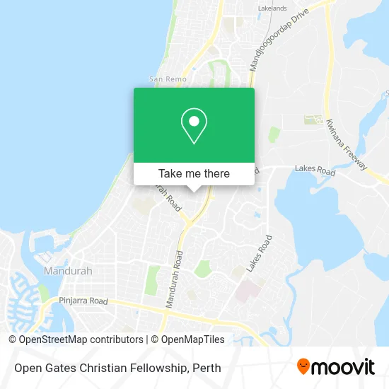 Mapa Open Gates Christian Fellowship