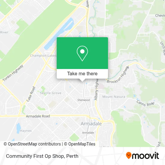 Community First Op Shop map