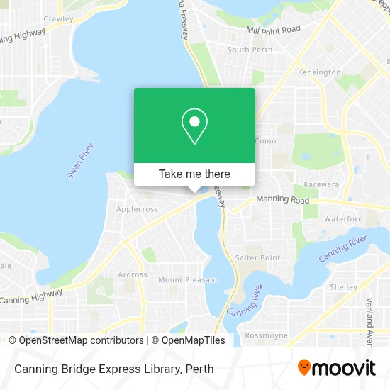Canning Bridge Express Library map