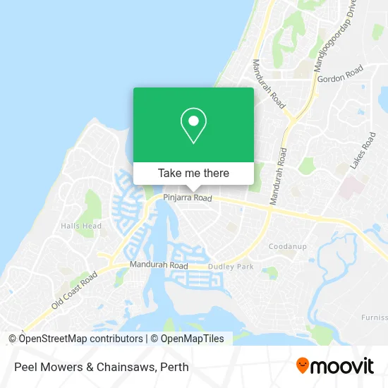 Mapa Peel Mowers & Chainsaws