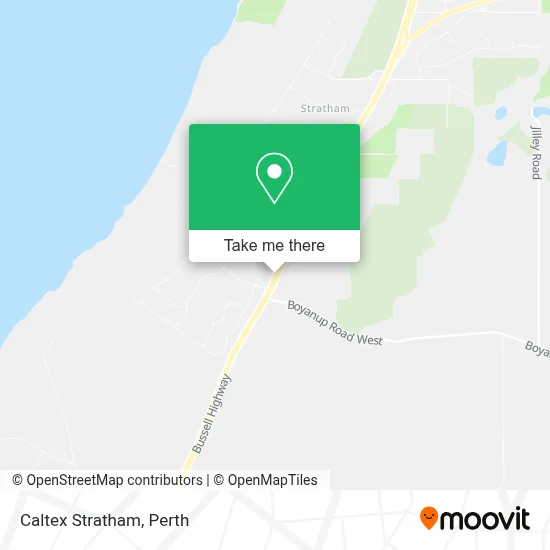 Caltex Stratham map