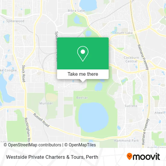 Westside Private Charters & Tours map