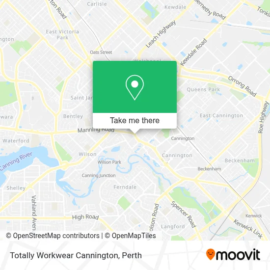 Mapa Totally Workwear Cannington