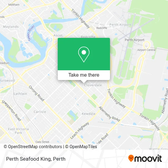 Mapa Perth Seafood King