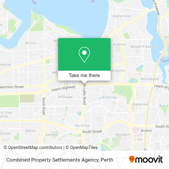 Mapa Combined Property Settlements Agency