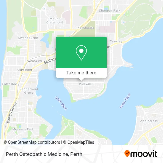 Mapa Perth Osteopathic Medicine