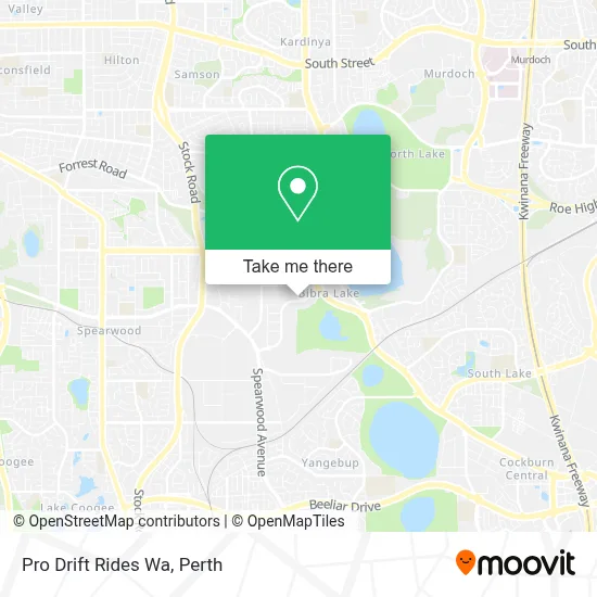 Mapa Pro Drift Rides Wa