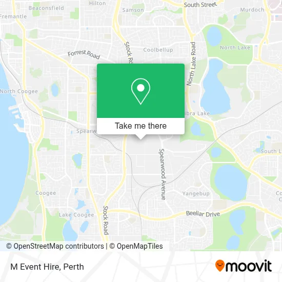 Mapa M Event Hire