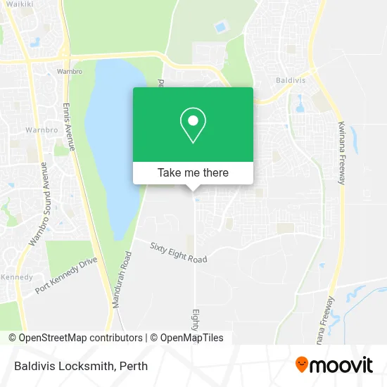 Mapa Baldivis Locksmith