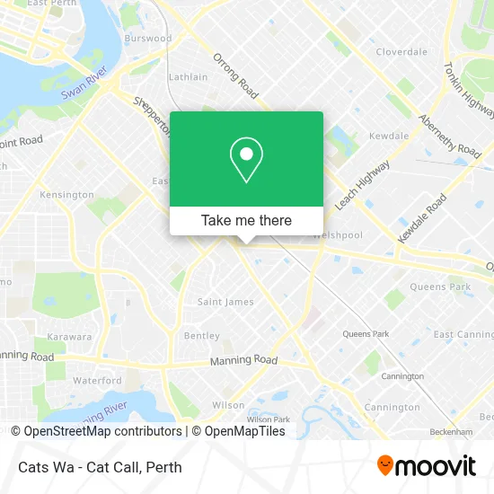 Mapa Cats Wa - Cat Call