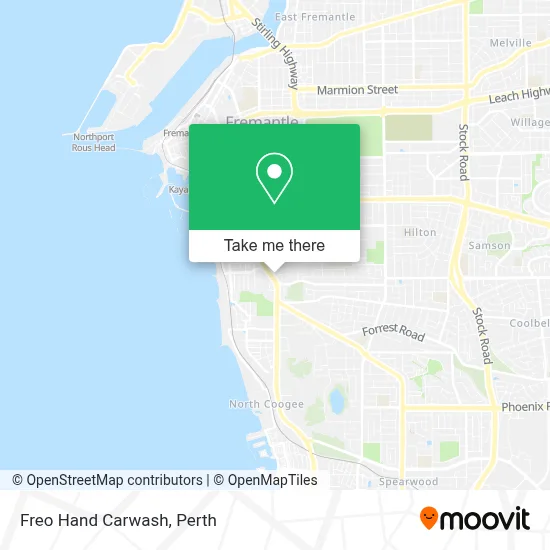 Mapa Freo Hand Carwash