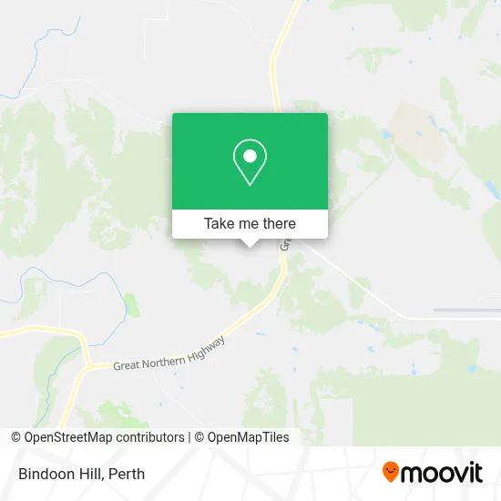 Mapa Bindoon Hill