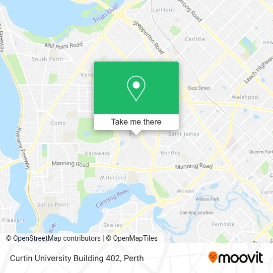 Mapa Curtin University Building 402