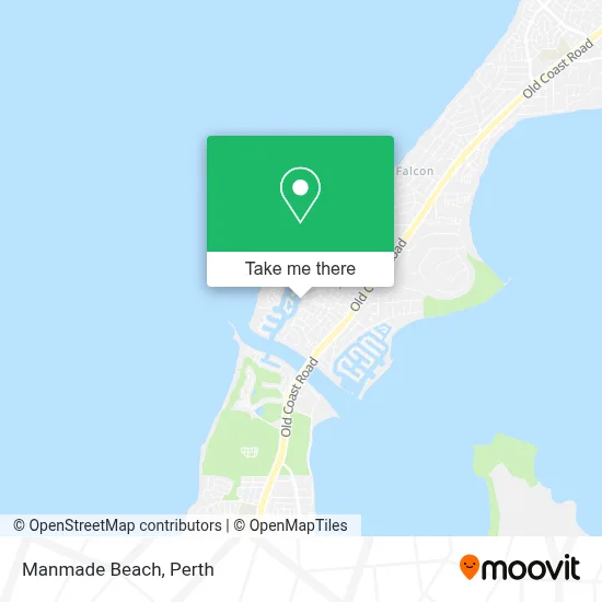 Mapa Manmade Beach