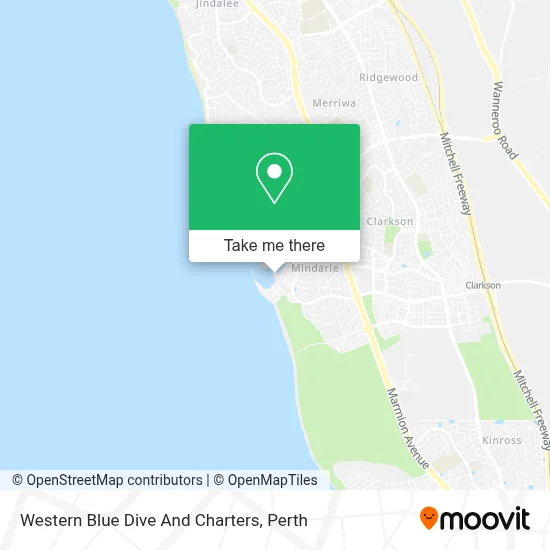 Western Blue Dive And Charters map