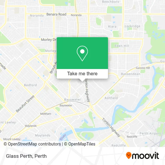Mapa Glass Perth