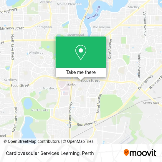 Cardiovascular Services Leeming map
