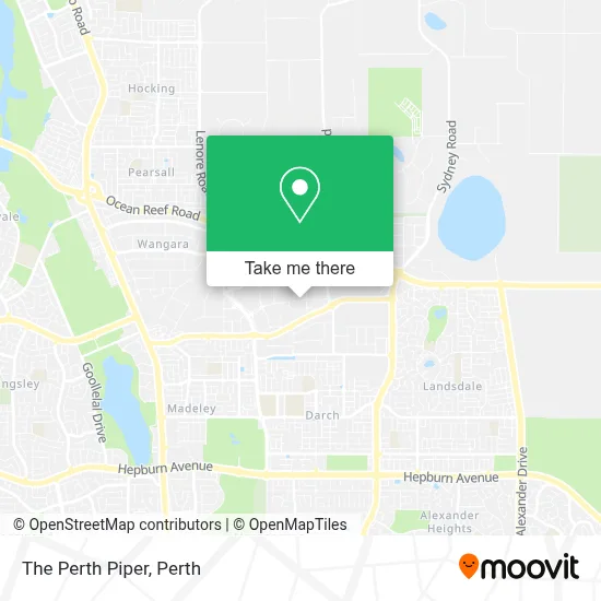 Mapa The Perth Piper