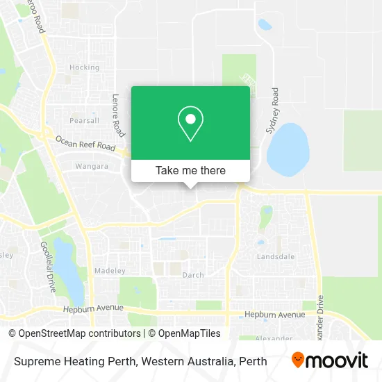Mapa Supreme Heating Perth, Western Australia