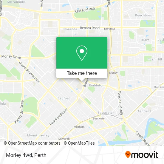 Mapa Morley 4wd
