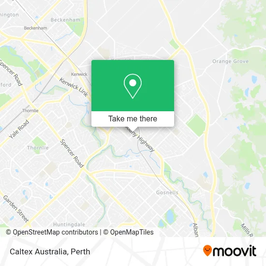 Mapa Caltex Australia